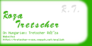 roza tretscher business card